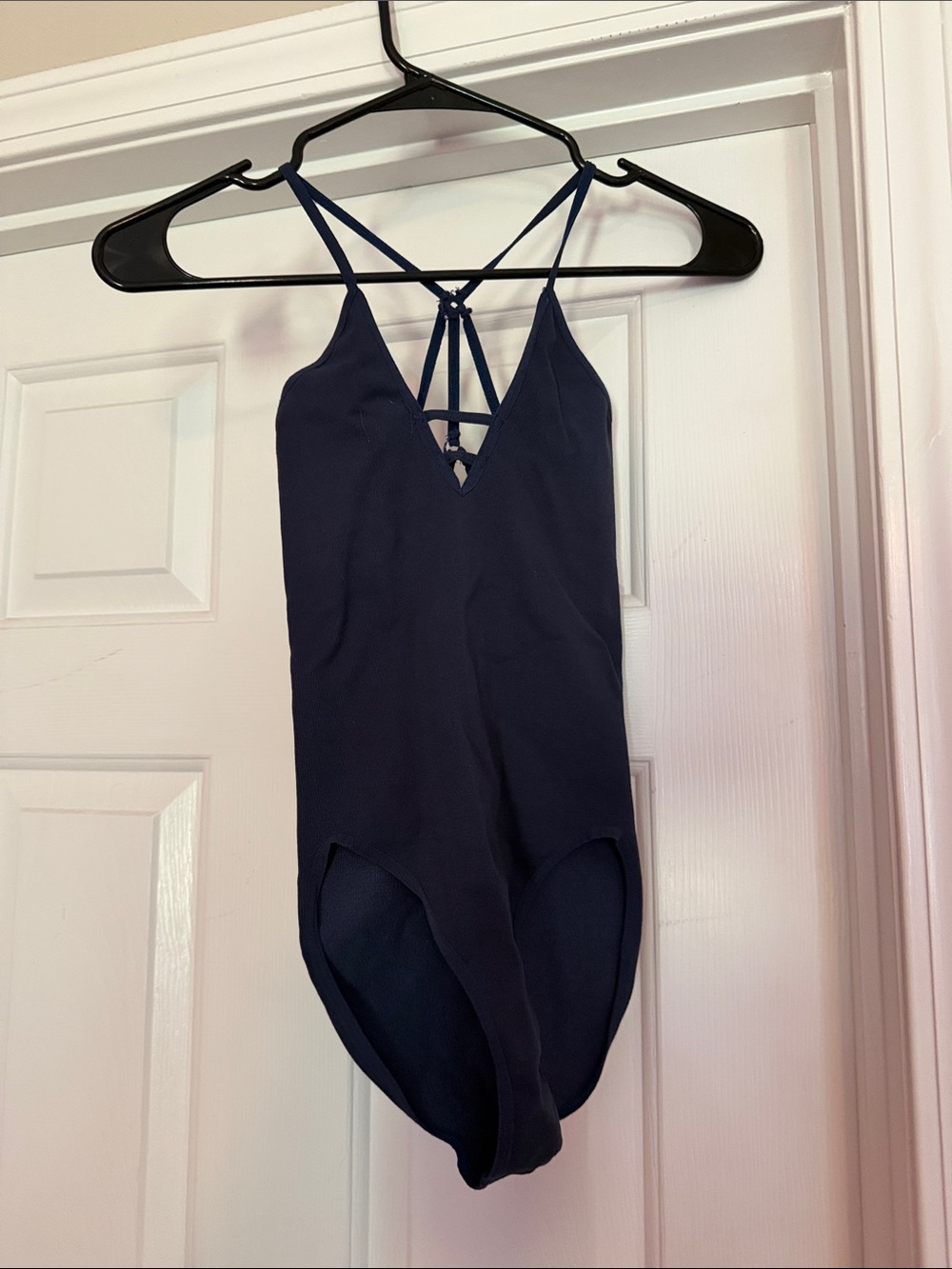 Womens Navy Blue bodysuit with Strappy Back